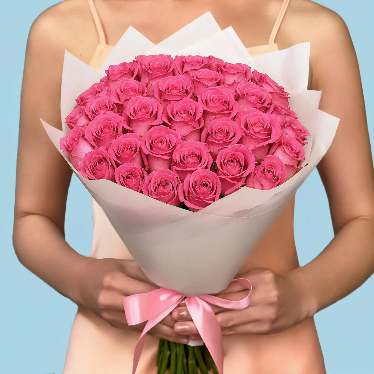 Blushing Elegance: 35 Pink Roses