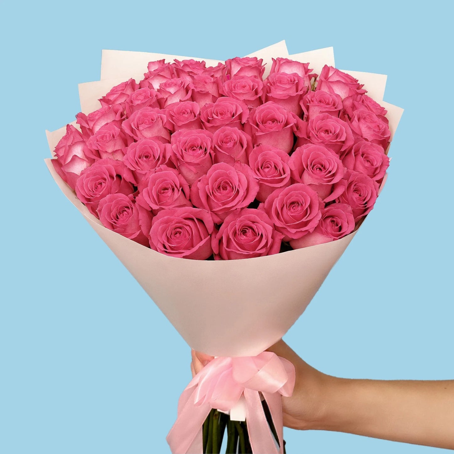 Blushing Elegance: 35 Pink Roses