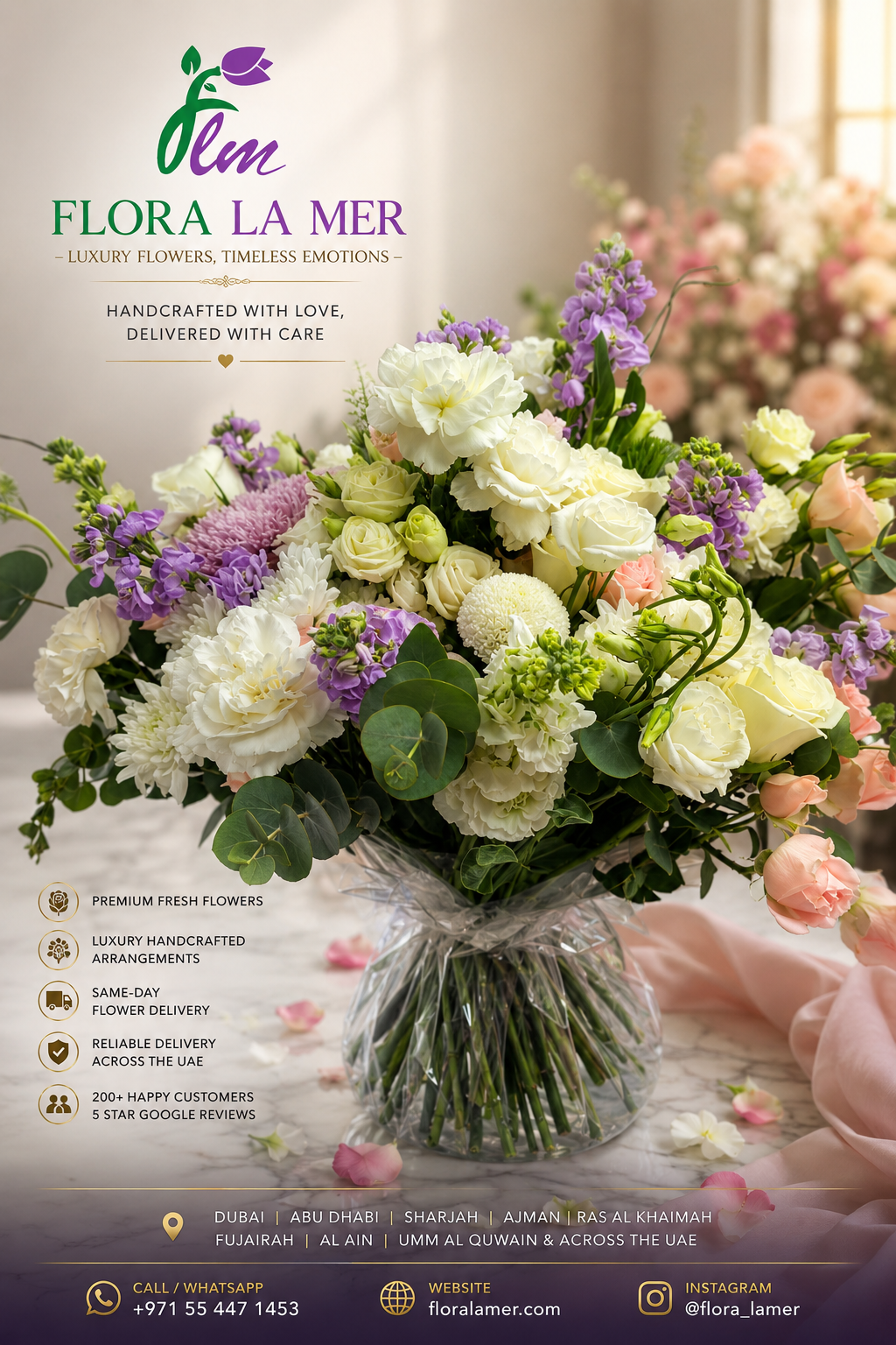 Saturday Special Offer on Bouquets in Dubai – Fresh Flowers Delivered by Flora La Mer