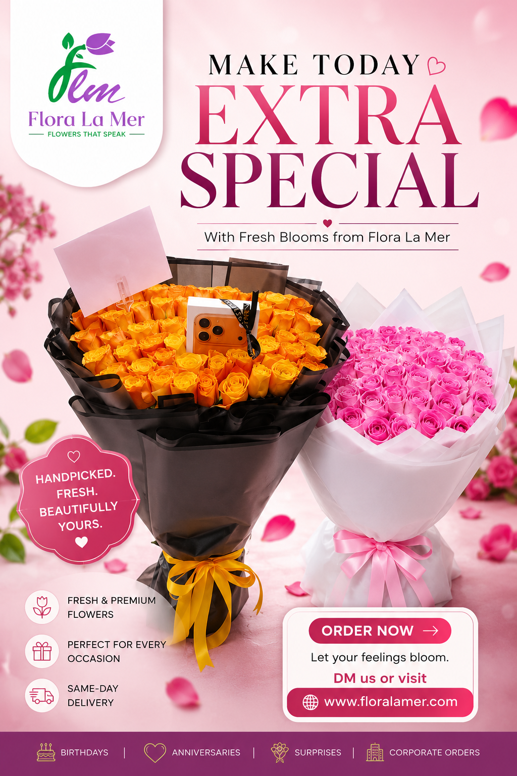 Flora La Mer – Premium Flower Delivery in UAE for Every Special Moment