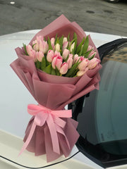 30 Pink Tulips – Pink Passion Bouquet