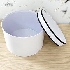 White Round Gift Box