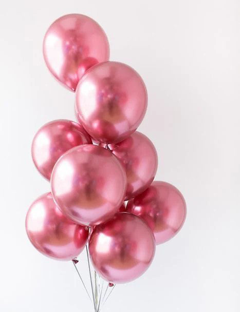 Pink Chrome Balloon Bouquet