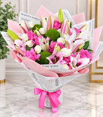 Pink Paradise Mixed Flower Bouquet