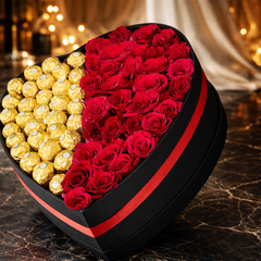 A Valentine’s Day Delight! Chocolates and Flowers CNF