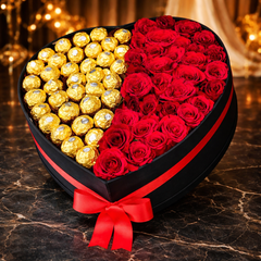 A Valentine’s Day Delight! Chocolates and Flowers CNF