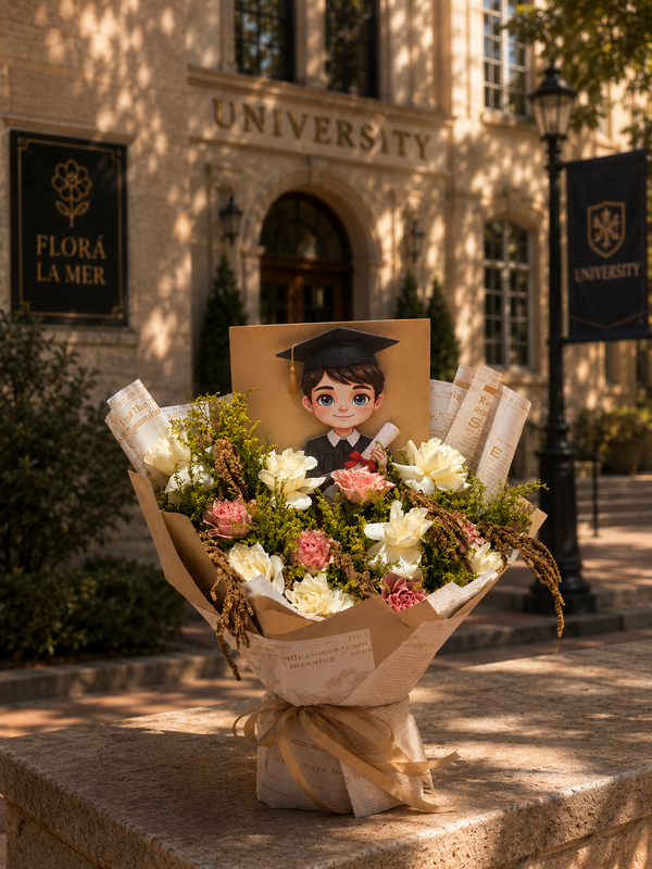 Golden Achievement Graduation Bouquet