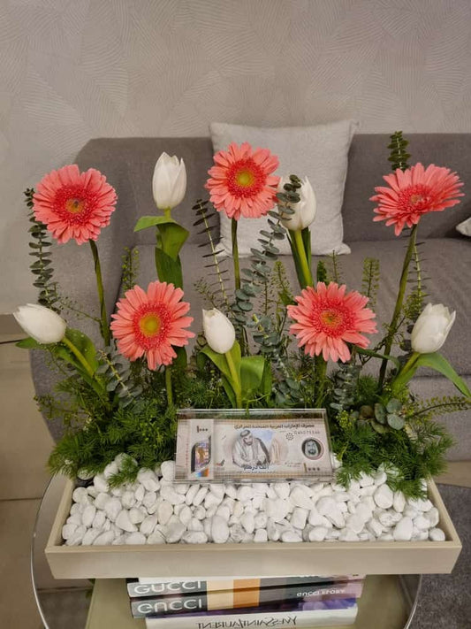 Radiant Gerbera Delight: A Bouquet of Cheerful Blooms