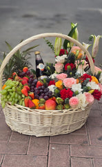 Royal Blossom & Fruit Celebration Basket