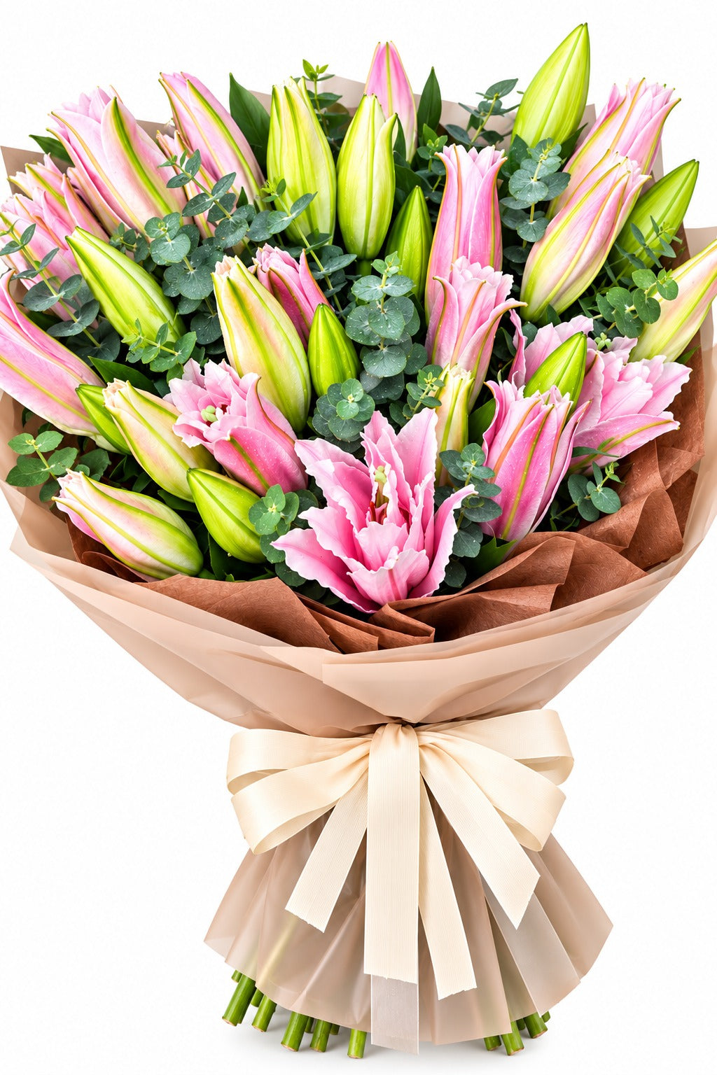 Pastel Pink Lilies Bouquet
