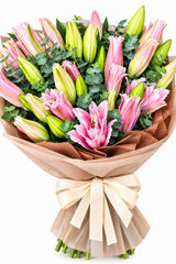 Pastel Pink Lilies Bouquet