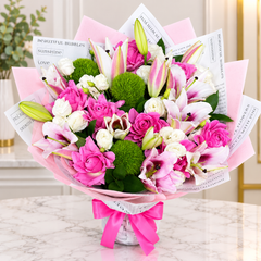 Pink Paradise Mixed Flower Bouquet
