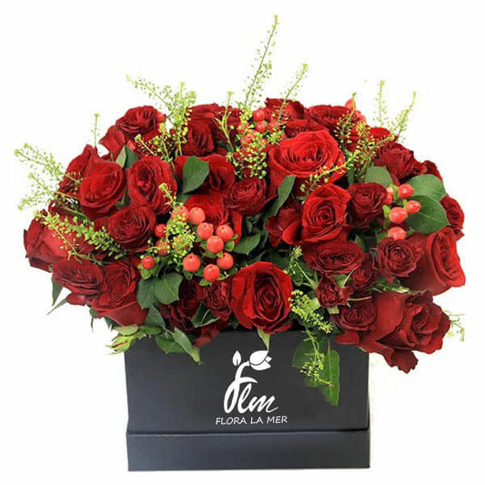 "Indulge in nature's elegance with our Fancy Garden Flowers Gift Box. Bursting with vibrant blooms, it's the perfect present to brighten any occasion with beauty and joy."