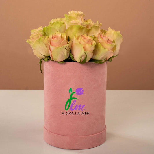 Pink Suede Royal Rose Box