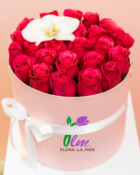 Red Roses (Pink Box)